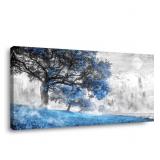 PHAHEYBLUE TREE WALL ART 19.5INX39.5IN PHAHEYBLUE TREE WALL ART 19.5INX39.5IN