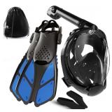 COZIA DESIGN SNORKEL SET ADULT SIZE SMALL/MEDIUM COZIA DESIGN SNORKEL SET ADULT SIZE SMALL/MEDIUM
