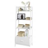 SO BUY 4 TIER WHITE BOOKCASE WITH DRAWER AND SO BUY 4 TIER WHITE BOOKCASE WITH DRAWER AND