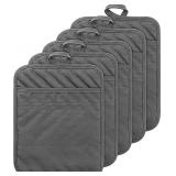 GROBRO7 5Pack Pocket Pot Holders Cotton Heat GROBRO7 5Pack Pocket Pot Holders Cotton Heat