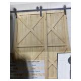 BARN DOOR HARDWARE DOORS NOT INCLUDED BARN DOOR HARDWARE DOORS NOT INCLUDED