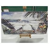 BEACH CANVAS WALL ART 39 x20IN BEACH CANVAS WALL ART 39 x20IN