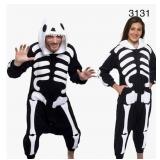 Sz L Silver Lilly FUNZIEZ Skeleton Costume Adult Sz L Silver Lilly FUNZIEZ Skeleton Costume Adult
