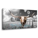 ZEYDRT HIGHLAND COW WALL ART 30X60 INCH ZEYDRT HIGHLAND COW WALL ART 30X60 INCH