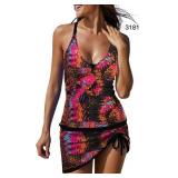 Sz XL Women's Plus Size Sexy Tankini Two Piece Sz XL Women's Plus Size Sexy Tankini Two Piece