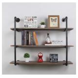 WOMIO INDUSTRIAL PIPE WALL MOUNTED SHELVING WOMIO INDUSTRIAL PIPE WALL MOUNTED SHELVING