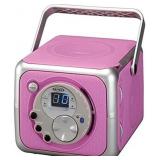 Jensen CD-555 Pink CD Bluetooth Boombox Portable Jensen CD-555 Pink CD Bluetooth Boombox Portable
