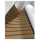 FAUX TEAK DECKING SHEET FOR BOAT 94.5x35.4IN FAUX TEAK DECKING SHEET FOR BOAT 94.5x35.4IN