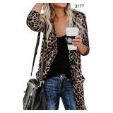 Sz L/XL Womens Leopard Print Cardigan L Sz L/XL Womens Leopard Print Cardigan L