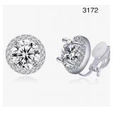 YOQUCOL 10mm earring Bright Cubic Zirconia YOQUCOL 10mm earring Bright Cubic Zirconia