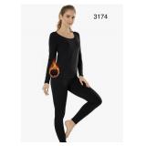 Sz S Women Long Johns Set Fleece MANCYFIT T Sz S Women Long Johns Set Fleece MANCYFIT T