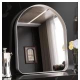 SILVER ARCHED MIRROR 24 x36IN SILVER ARCHED MIRROR 24 x36IN