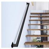 3FT BLACK IRON HAND RAILING 500LBS LOAD CAPACITY 3FT BLACK IRON HAND RAILING 500LBS LOAD CAPACITY