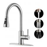 STAINLESS STEEL KITCHEN FAUCET USED UNTESTED STAINLESS STEEL KITCHEN FAUCET USED UNTESTED