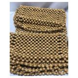 NATURAL WOOD SEAT CUSHIONS 2PC NATURAL WOOD SEAT CUSHIONS 2PC