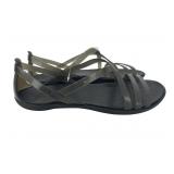 Crocs Women's Size 7 Black Strappy Sandals Crocs Women's Size 7 Black Strappy Sandals