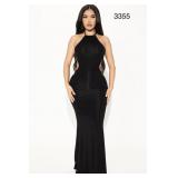 Sz M Frankie Backless Halter Maxi Dress Black Sz M Frankie Backless Halter Maxi Dress Black