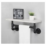 INDUSTRIAL PIPE BATHROOM SHELF 19.7x7.8x7.1IN INDUSTRIAL PIPE BATHROOM SHELF 19.7x7.8x7.1IN