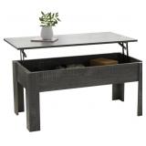 SOGES LIFT TOP COFFEE TABLE 39.4x19.7x17.7-23.2IN SOGES LIFT TOP COFFEE TABLE 39.4x19.7x17.7-23.2IN