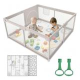 BABY PLAY PEN WITH MAT 47 x47IN BABY PLAY PEN WITH MAT 47 x47IN