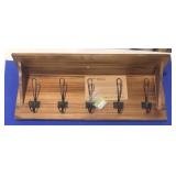 COAT HANGER 24IN 5HOOKS SHELF 24x4IN