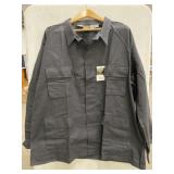 TACTICAL FORCE BDU BLACK TWILL COAT SIZE 2XLR