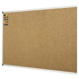 LOCKWAYS DOUBLE SIDED CORK BULLETIN BOARD (36 X