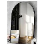 TINYTIMES HOME BLACK ARCHED MIRROR(42X24IN)