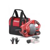 POPULO CORDLESS 24 FT ELECTRIC DRAIN CLEANER KIT