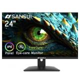 SANSUI 24IN 1080P IPS EYECARE HDMI, VGA PORTS