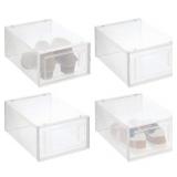 STACKABLE PLASTIC CLOSET STORAGE BOX ORGANIZERS