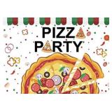 PIZZA PARTY ?? HOTO BACKDROP 7x5FT