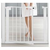 ZKMESI SAFTEY GATE WITH DOOR(WHITE) 25.5 X 30IN -