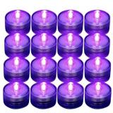 SHYMERY 12PCK SUBMERSIBLE PUPLE LED TEA LIGHTS