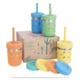 ELK AND FRIENDS SET OF 4 KIDS TUMBLERS WITH