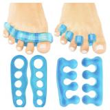 VIVESOLE 4 PIECE SILICONE GEL TOE SEPARATOR SET