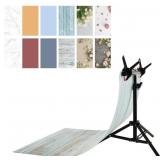 BEIYANG, BACKDROP STAND WITH 12 PHOTOGRAPHY PAPER