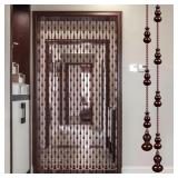 PENGFEI, WOOD BEADED CURTAIN FOR DOORWAY, 35.5