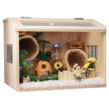 WOODEN HAMSTER CAGE 15 x11IN