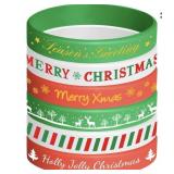 ASTARON 18PC CHRISTMAS SILICONE BRACELETS 2.56 IN