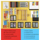 MEEDENACRYLIC PAINTING SET WITH EASEL 12 ML TUBES