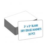 36 3x5 INCH DRY ERASE MAGNETS