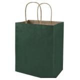 BAGMAD 50PCK GREEN PAPER GIFT BAGS(8X10IN)