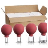 BBTO, 4 PIECE GLASS CUPPING MASSAGE SET,