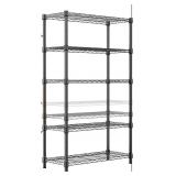 MZG 5 TIER WIRE SHELF UNIT D14 W24 H63 IN