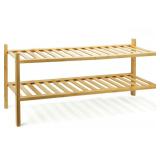 2 TIER BAMBOO SHOE RACK DAMAGED