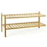 2 TIER BAMBOO SHOE RACK DAMAGED