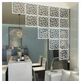 DECORATIVE SCREEN ROOM DIVIDER, 12 PANELS- 11.5 X