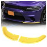 AUXMART YELLOW FRONT BUMPER LIP SPLITTER