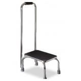 DMI STEP STOOL WITH HANDRAIL - MEASUREMENTS IN